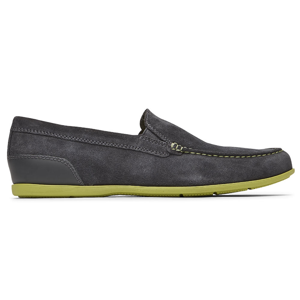 Rockport Slip-On For Mens Dark Grey - Malcom Venetian - OW5617832